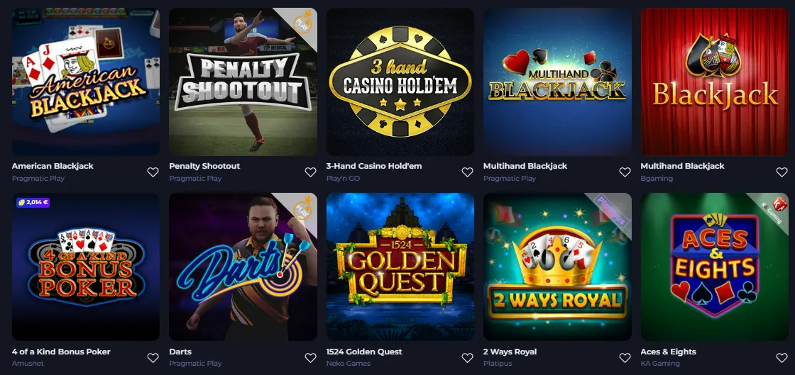 jokabet casino table